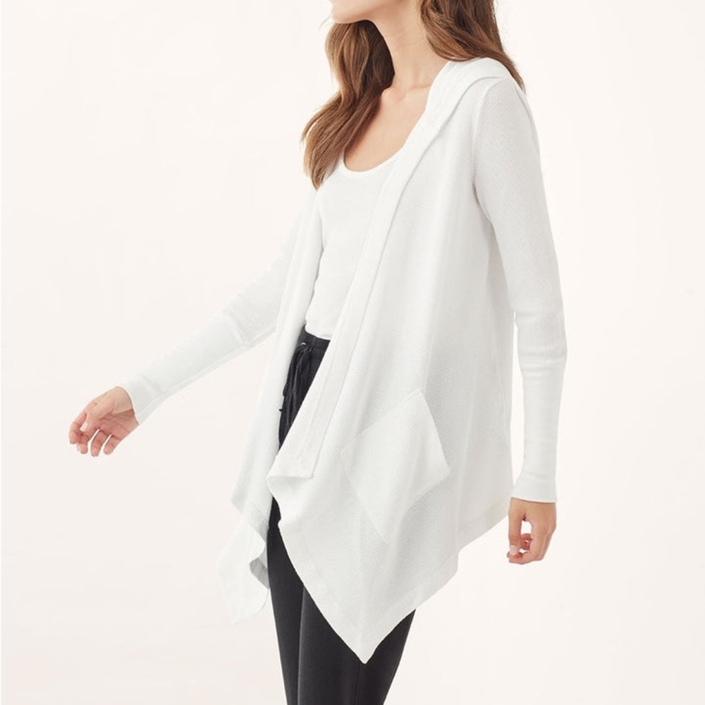 Splendid White Open-Front Sweater - Picture 2 of 9